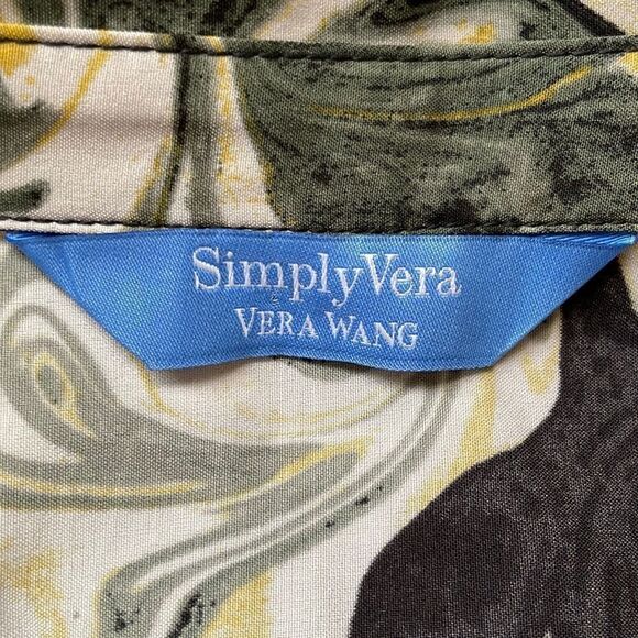 Simply Vera Vera Wang Marble Print A-line Sleeveless Dress Size Extra Large - Picture 11 of 14